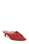 Sam Edelman Laney Pointy Toe Mule In Candy Red Suede
