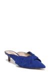 Sam Edelman Women's Laney Suede Kitten Heel Mules In Deep Indigo Suede