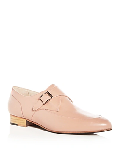 Freda Salvador Women's Dig Leather Monk Strap Oxfords In Pink