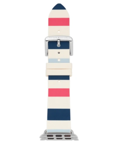 Kate Spade Apple Watch Strap, 25mm In Blue/ White/ Pink