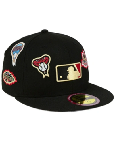 New Era Arizona Diamondbacks Ultimate Patch Collection All Patches 59fifty Cap In Black