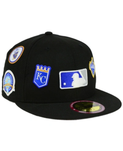 New Era Kansas City Royals Ultimate Patch Collection All Patches 59fifty Cap In Black
