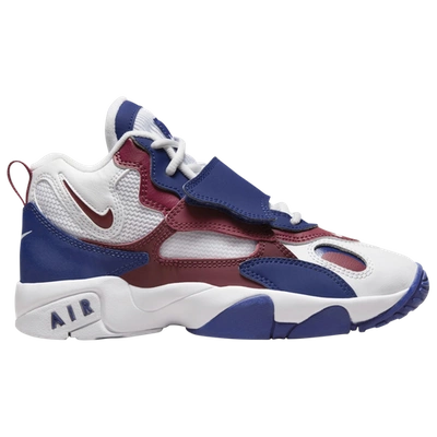 Nike Big Kids' Air Speed Turf Casual Shoes In White/team Red/rush Blue