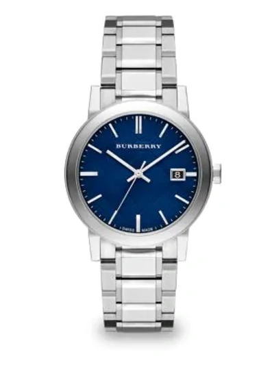 Burberry Check Stamped Stainless Steel Watch