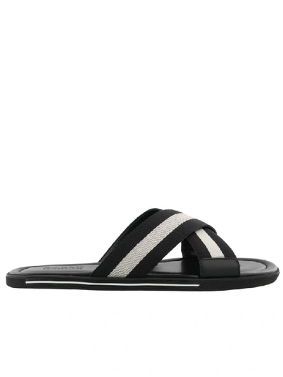 Bally Bonks Sandal In Black-bone