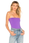 Susana Monaco Strapless Tube Top In Purple