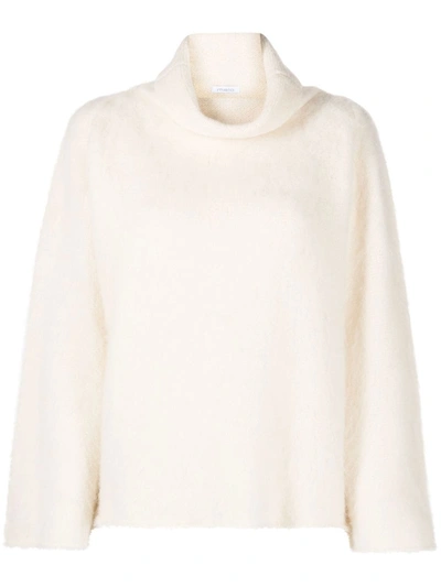 Malo Alpaca-blend Turtleneck Sweater In White