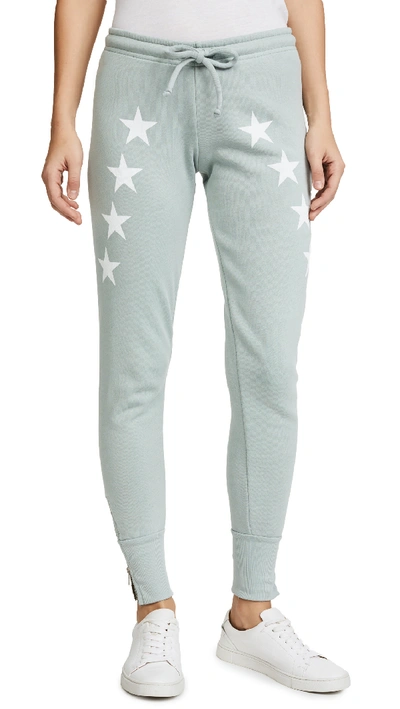 Wildfox Cosmos Sweatpants In Pigment Cadet Blue