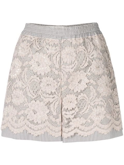 Miahatami Floral Lace Shorts