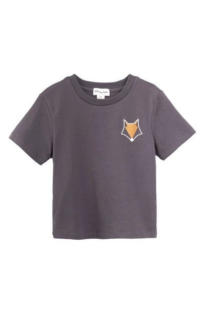 Miles Baby Kids' Fox Shirt In 902 Dark Grey