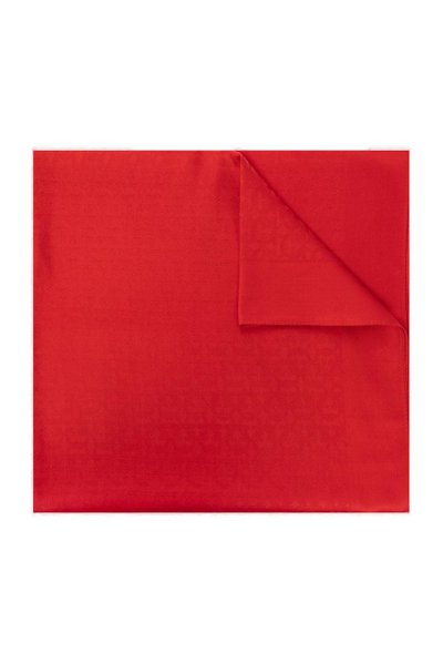 Ferragamo Salvatore  Gancini Print Scarf In Red