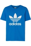 Adidas Originals Adicolor Trefoil Oversized T-shirt In Blue - Blue In Bright Blue
