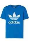 Adidas Originals Adicolor Trefoil Oversized T-shirt In Blue - Blue