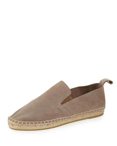 Vince Robin Suede Flat Espadrille, Coastal In Woodsmoke