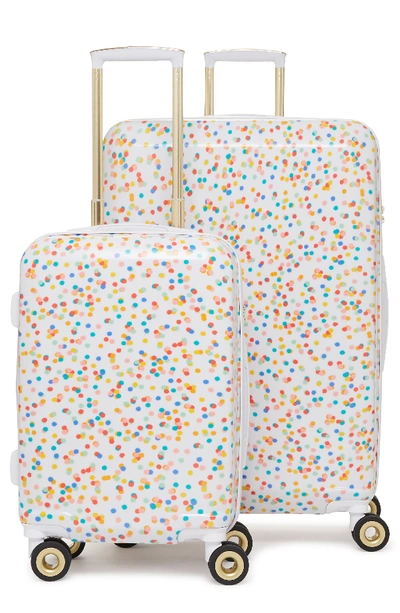 Calpak X Oh Joy! 28-inch & 20-inch Hardshell Spinner Suitcase & Carry-on Set - White In Confetti