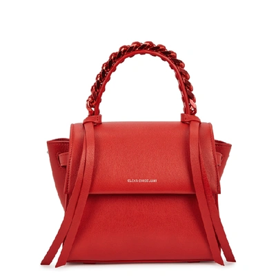Elena Ghisellini Angel Sensua Mini Top Handle Leather Handbag In Red