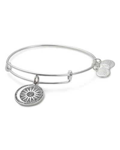 Alex And Ani Cosmic Ball Expandable Wire Bangle In Silver