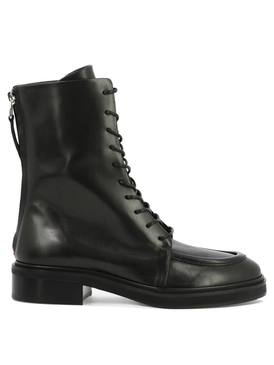 Aeyde 30mm Max Leather Ankle Boots In Black