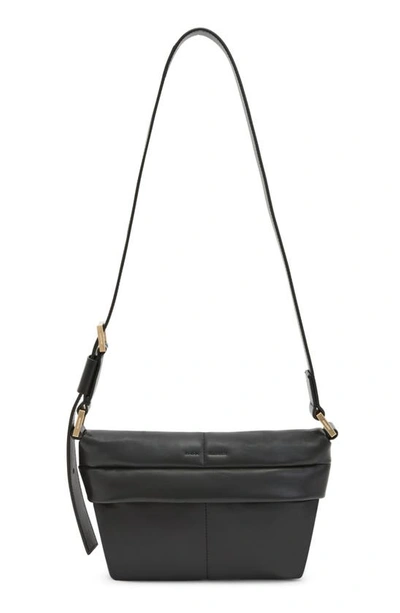 Allsaints Colette Quilted Leather Crossbody Bag In Black