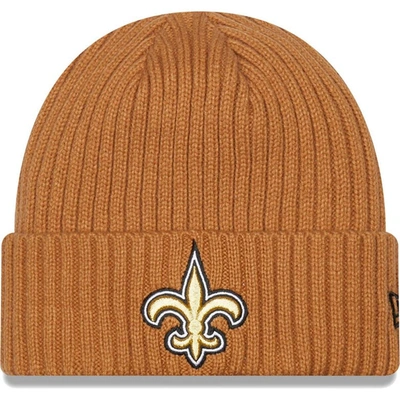 New Era Brown New Orleans Saints Core Classic Cuffed Knit Hat
