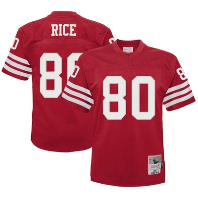 Mitchell & Ness Babies' Infant  Jerry Rice Scarlet San Francisco 49ers 1990 Retired Legacy Jersey