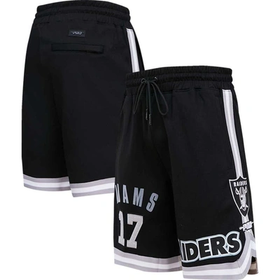 Pro Standard Men's  Davante Adams Black Las Vegas Raiders Player Name And Number Shorts