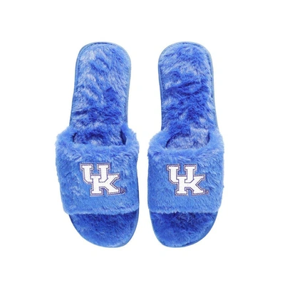Foco Royal Kentucky Wildcats Rhinestone Fuzzy Slippers