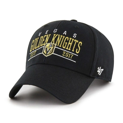 47 ' Black Vegas Golden Knights Centerline Mvp Adjustable Hat