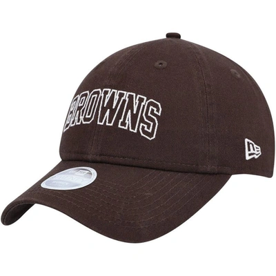 New Era Brown Cleveland Browns Collegiate 9twenty Adjustable Hat