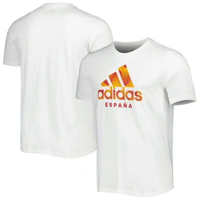 Adidas Originals Adidas White Spain National Team Dna Graphic T-shirt