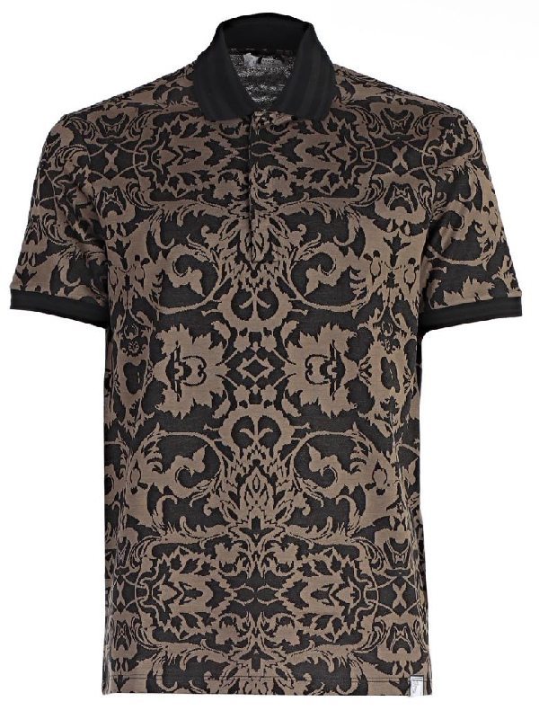 Versace Polo Shirt In Vtaupe | ModeSens
