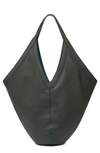 Mansur Gavriel Bucket Leather Hobo Bag In Seaweed