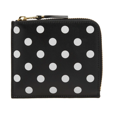 Comme Des Garçons Comme Des Garcons Sa3100pd Polka Dot Wallet In Black