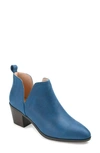 Journee Collection Journee Lola Patterned Ankle Bootie In Blue
