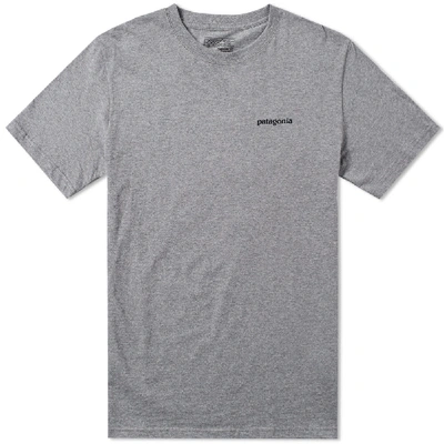 Patagonia P-6 Logo Pocket Tee In Grey