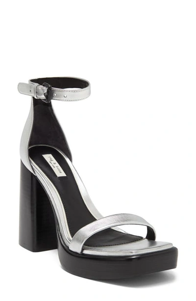 Rag & Bone Matrix Sandals In Silver Leather