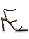 Paul Andrew Women's Slinky Strappy Leather Sandals In Black