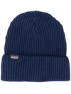 Patagonia Ribbed-knit Beanie In Blue