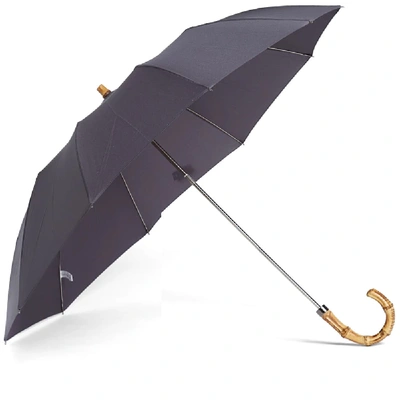 London Undercover Whangee Telescopic Umbrella In Grey