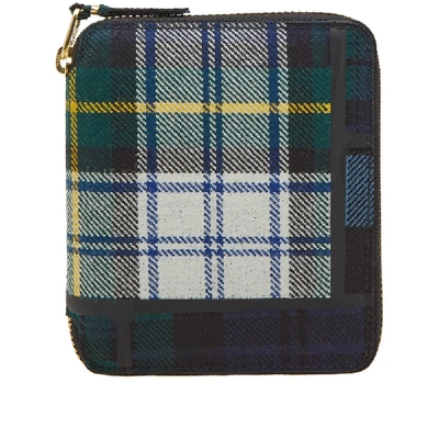 Comme Des Garçons Comme Des Garcons Sa2100tp Tartan Patchwork Wallet In Green