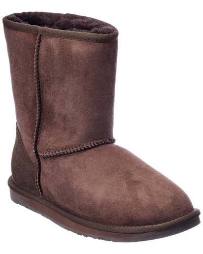 Australia Luxe Collective Cosy Short Suede Boot In Brown