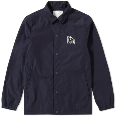 White Mountaineering Wm Coach Jacket In Blue