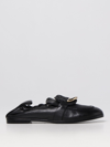 See By Chloé Chain Link Black Leather Loafers