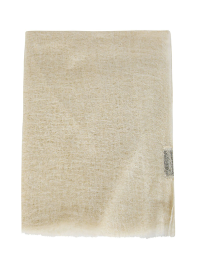 Oats &amp; Rice Wispy Cashmere Scarf In Cream Yellow