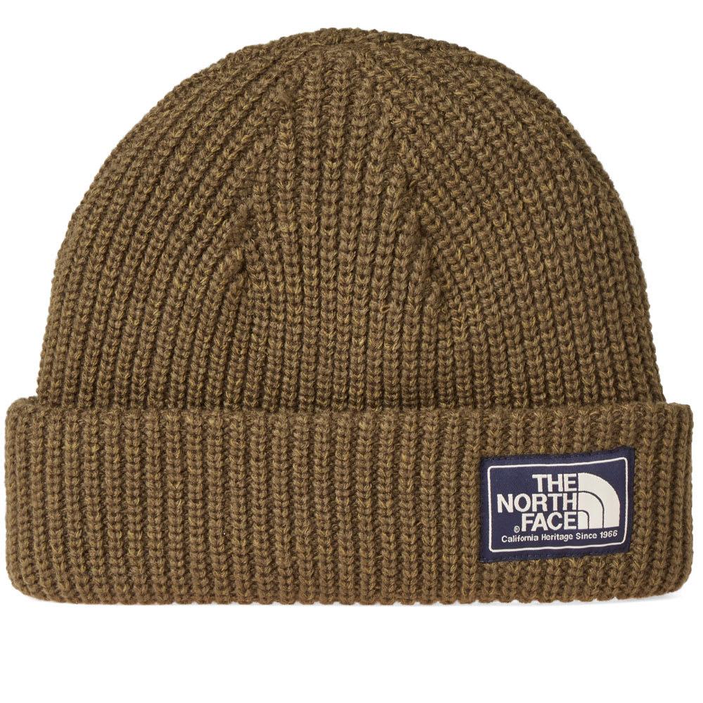north face salty dog beanie green