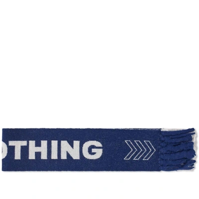 Lanvin Nothing Football Scarf In Blue