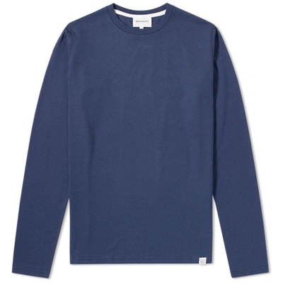 Norse Projects Long Sleeve Niels Standard Tee In Blue