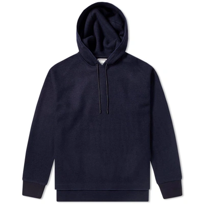 Wooyoungmi Wool Pullover Hoody In Blue