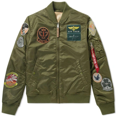 Alpha Industries Ma-1 Pilot Jacket In Green