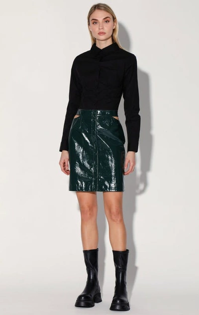 Walter Baker Viola Skirt In Hunter Green